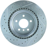 StopTech Select Sport 07-13 BMW 335i Slotted & Drilled Vented Left Rear Brake Rotor - 227.34080L