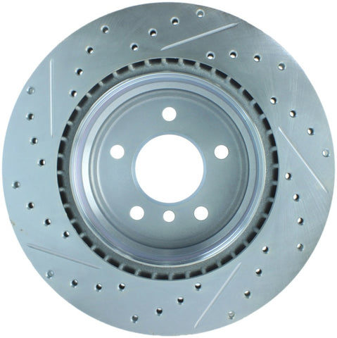 StopTech Select Sport 07-13 BMW 335i Slotted & Drilled Vented Left Rear Brake Rotor - 227.34080L