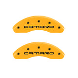 MGP 4 Caliper Covers Engraved Front Camaro Rear Z28 Yellow Finish Black Char 1997 Chevy Camaro - 14026SZ84YL