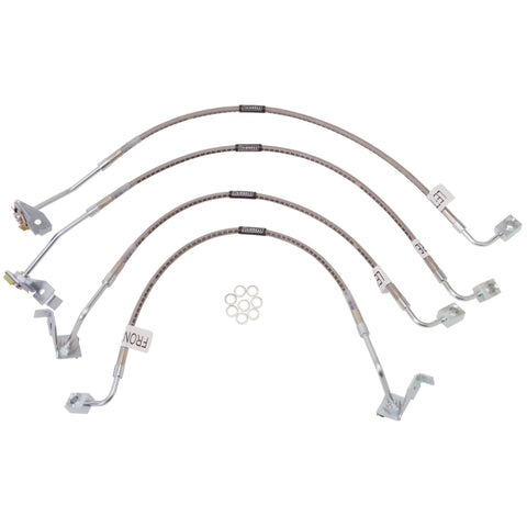 Russell Performance 07-08 Jeep Wrangler JK with 6in Lift Brake Line Kit - 695970