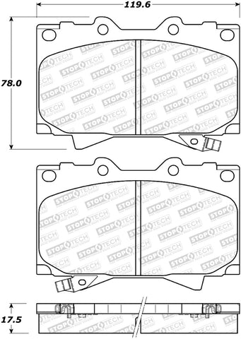 StopTech Street Brake Pads - 308.07720