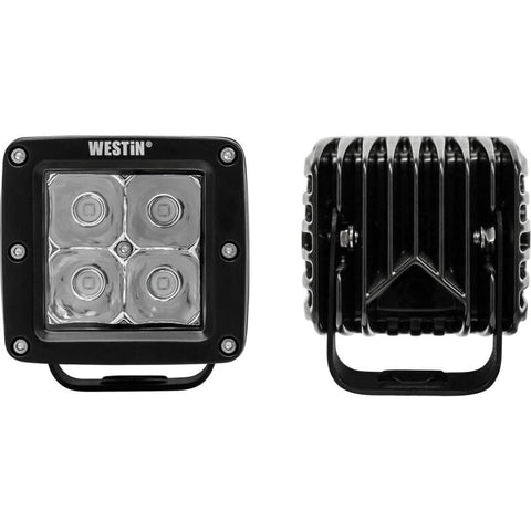 Westin Compact LED -4 5W Cree 3 inch x 3 inch (Set of 2) - Black - 09-12200A-PR