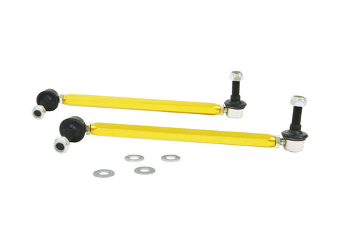 Whiteline 18-19 Kia Stinger Front Sway Bar Link Assembly Heavy Duty Adjustable Steel Ball - KLC180-295