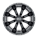 Weld Off-Road W125 20X9 Granada Eight 8X180 ET00 BS5.00 Gloss Black MIL 124.3 - W12509018500