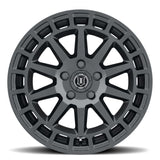 ICON Journey 17x8 5x4.5 38mm Offset 6in BS Satin Black Wheel - 7117806560SB