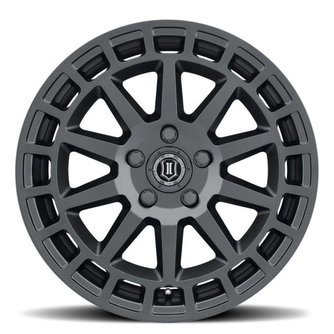 ICON Journey 17x8 5x4.5 38mm Offset 6in BS Satin Black Wheel - 7117806560SB