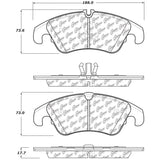 StopTech Street Touring 08-10 Audi A5 / 10 S4 Front Brake Pads - 308.13220