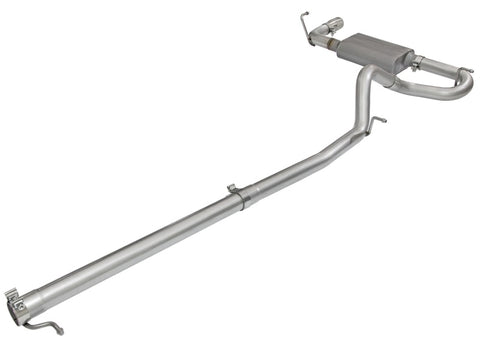 aFe Scorpion 2-1/2in Aluminized Steel Cat Back Exhaust 07-17 Jeep Wrangler V6-3.6/3.8L (4 Dr) - 49-08044-1P