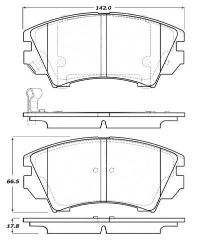 StopTech Performance Front Brake Pads 11-16 Chevy Caprice - 309.14040