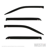 Westin 2019 RAM 1500 Crew Cab (Non Classic) Wade Slim Wind Deflector 4pc - Smoke - 72-35432