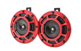 Hella Supertone Horn Kit 12V 300/500HZ Red (003399803 = 003399801) - 003399801