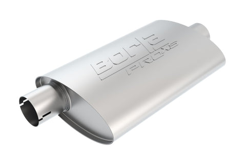 Borla Universal Center/Offset Oval 2.5in In/Out 14in x  4.25in x 1.88in PRO-XS Muffler - 400481