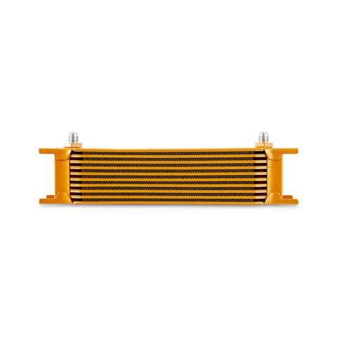 Mishimoto Universal -6AN 10 Row Oil Cooler - Gold - MMOC-10-6GD