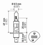 Hella Bulb H1 12V 55W P145S T25 (2) - H1TB