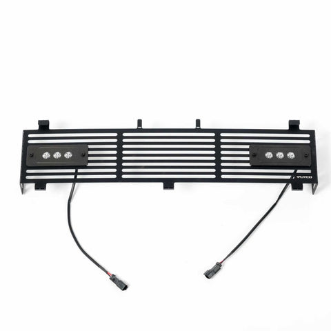 Putco 11-16 Ford SuperDuty - SS Black Bar Design w/ Qty 2 - 6in Light bars Bumper Grille Inserts - 87165L-2