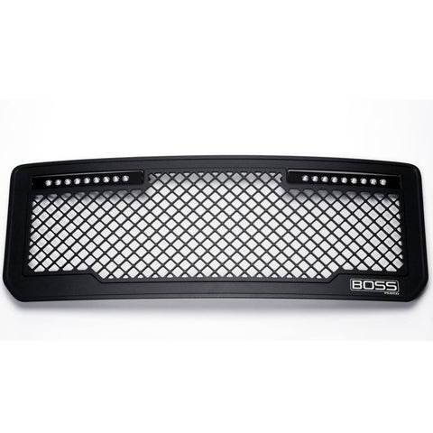 Putco 15-19 GMC Sierra HD Lighted Boss Grille (Qty 2 - 10in Luminix Light Bars) - 270535BL