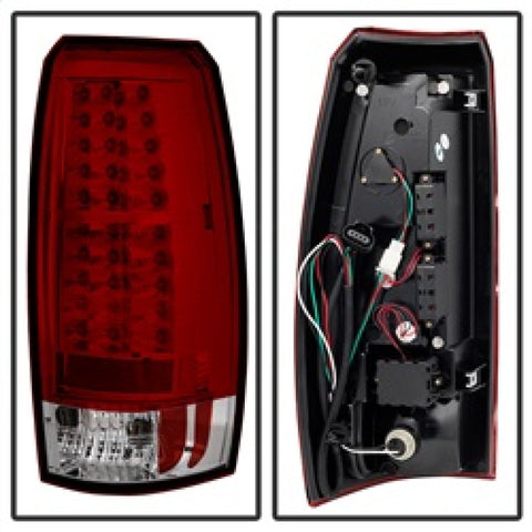 Spyder Chevy Avalanche 07-13 LED Tail Lights Red Clear ALT-YD-CAV07-LED-RC - 5032478