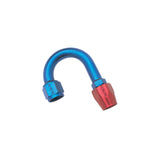 Russell Performance -6 AN Red/Blue 180 Degree Full Flow Hose End (1in Centerline Radius) - 610260