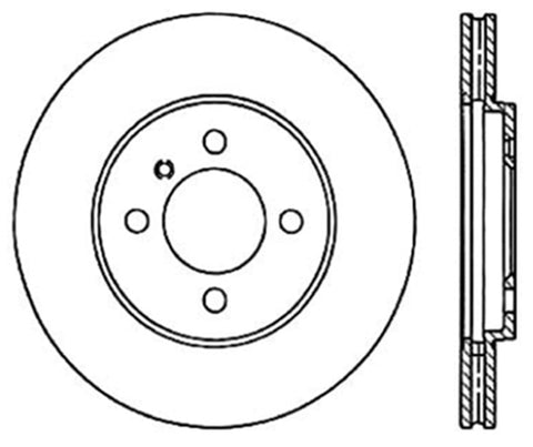 StopTech Drilled Sport Brake Rotor - 128.34018L