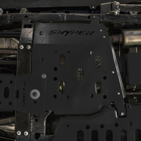 Westin/Snyper 07-17 Jeep Wrangler Transfer Case Skid Plate - Textured Black - 42-21025