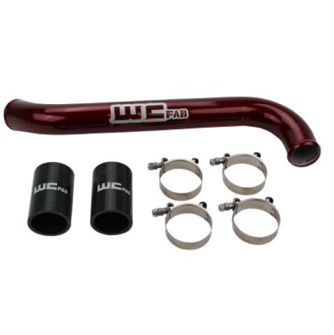 Wehrli 17-19 Chevrolet 6.6L L5P Duramax Upper Coolant Pipe - Bengal Silver - WCF100742-BS