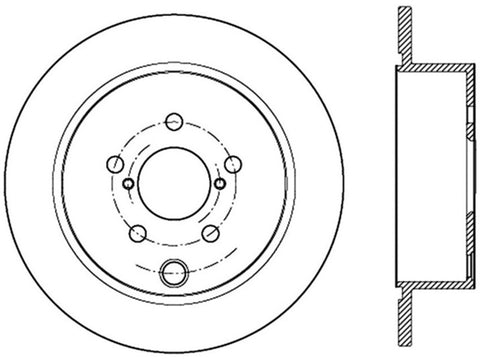 StopTech Slotted Sport Brake Rotor - 126.47033SL