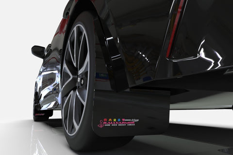 Rally Armor 17-21 Honda Civic EX/EX-L/LX (Hatchback) Black Mud Flap BCE Logo - MF71-BCE22-BLK/PK