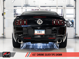 AWE Tuning S197 Mustang GT Axle-back Exhaust - Track Edition (Chrome Silver Tips) - 3020-32040