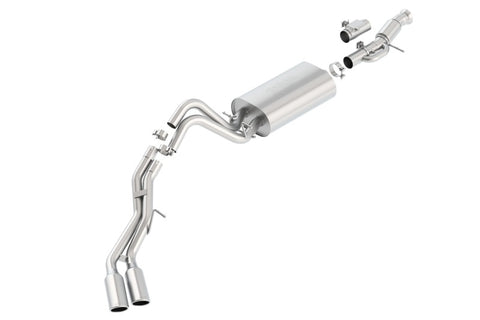 Borla Touring Cat Back 15-16 GMC Denali 6.2L V8 2.75in, 2.25in Dual Same Side Exit 4in Tips Exhaust - 140559