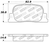 StopTech Performance 05-08 Scion tC Rear Brake Pads - 309.08350