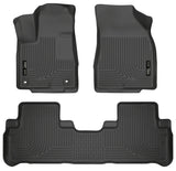 Husky Liners 14 Toyota Highlander Weatherbeater Black Front & 2nd Seat Floor Liners - 99601