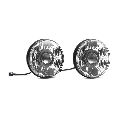 KC HiLiTES 18-20 Jeep JL/JT 7in. Gravity LED Pro DOT Approved Replac. Headlight (Pair Pack Sys) - 42342