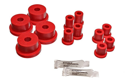 Energy Suspension 62-65 Ford Fairlane Red Rear Leaf Spring Bushing Set - 4.2141R