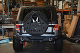 DV8 Offroad 07-18 Jeep Wrangler JK Rear Bumper Full Length - RBSTTB-09