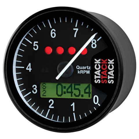 Autometer Stack Display Tachometer 0-8K RPM - Black - ST700SR-A