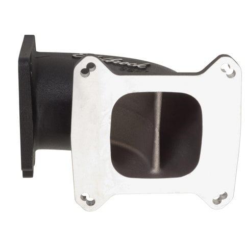 Edelbrock High Flow Intake Elbow 95mm Throttle Body to Square-Bore Flange Black Finish - 38493