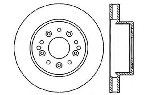 StopTech Slotted & Drilled Sport Brake Rotor - 127.62007R