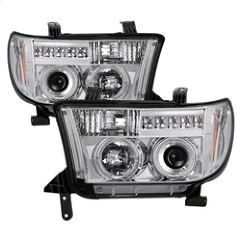 Spyder Toyota Tundra 07-13 Projector Headlights LED Halo LED Chrm PRO-YD-TTU07-HL-C - 5012036