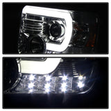 Spyder GMC Sierra 14-16 Projector Headlights Light Bar DRL Chrome PRO-YD-GS14-LBDRL-C - 5080622