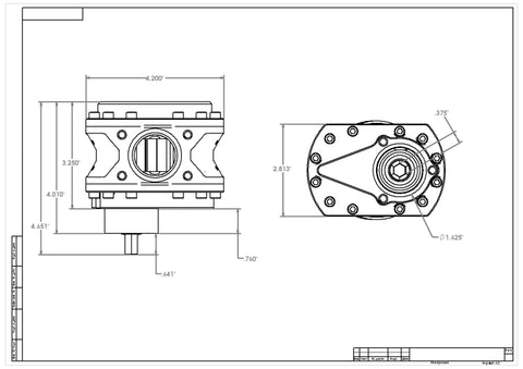 Aeromotive Spur Gear Fuel Pump - 3/8in Hex - 1.20 Gear - Steel Body - 25gpm - 11162