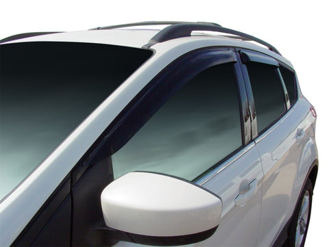 Westin 2013-2018 Ford Escape Wade Slim Wind Deflector 4pc - Smoke - 72-37442