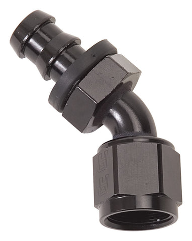 Russell Performance -4 AN Twist-Lok 45 Degree Hose End (Black) - 624073