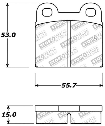 StopTech Performance Brake Pads - 309.00300