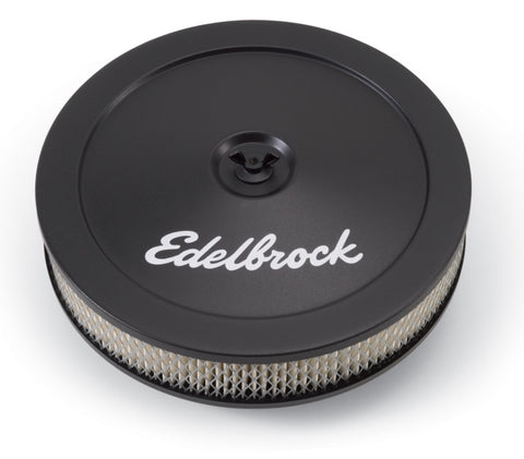 Edelbrock Air Cleaner Pro-Flo Series Round Steel Top Paper Element 10In Dia X 3 5In Black - 1203