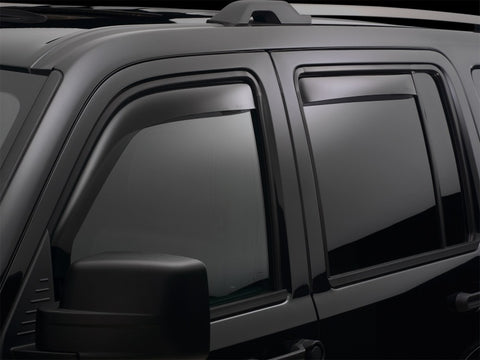 WeatherTech 2014+ Nissan Rogue Front and Rear Side Window Deflectors - Dark Smoke - 82769