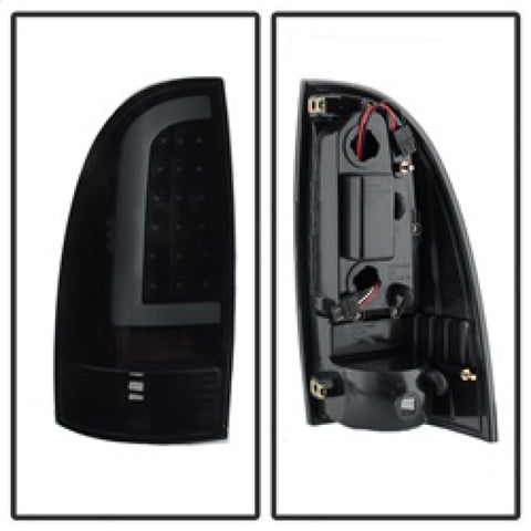 xTune 05-15 Toyota Tacoma (Excl LED Tail Lights) LED Tail Lights - Blk Smk (ALT-ON-TT05-LBLED-BSM) - 9038556