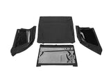 Rampage 18-21 Jeep Wrangler (JL) Unlimited Frameless TrailView Fastback Soft Top Kit - Black Diamond - 139535