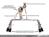 AWE Tuning Audi B8 / B8.5 S4 3.0T Track Edition Exhaust - Chrome Silver Tips (90mm) - 3020-42020