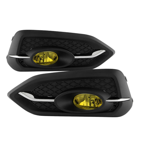 Spyder Honda Civic 2014-2015 2Dr/Coupe (EX Model Only)OEM Fog Light W/Switch- Yellow FL-HC2014-2D-Y - 5080233