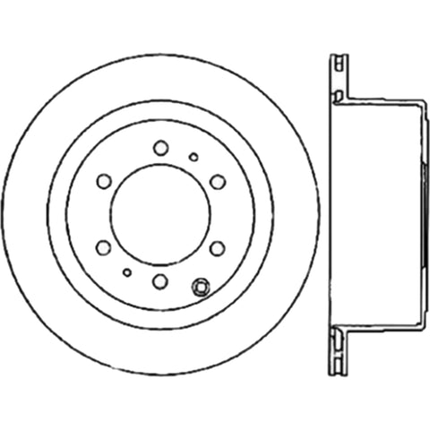 StopTech Slotted Cryo Sport Brake Rotor 93-97 Toyota Land Cruiser Right Rear - 126.44094CSR